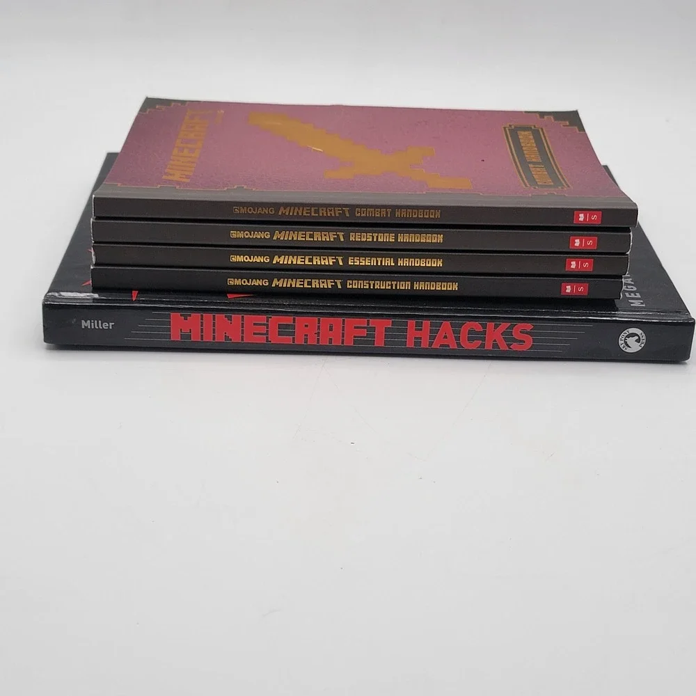 Megan Miller Minecraft Hacks & Mojang Handbooks Set‎ 5 Books Hardcover Excellent